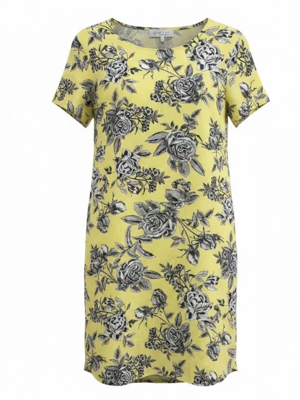SHOPBOP X WAYF Yellow Floral Sheath Dress - Women's Short Sleeve Size Medium